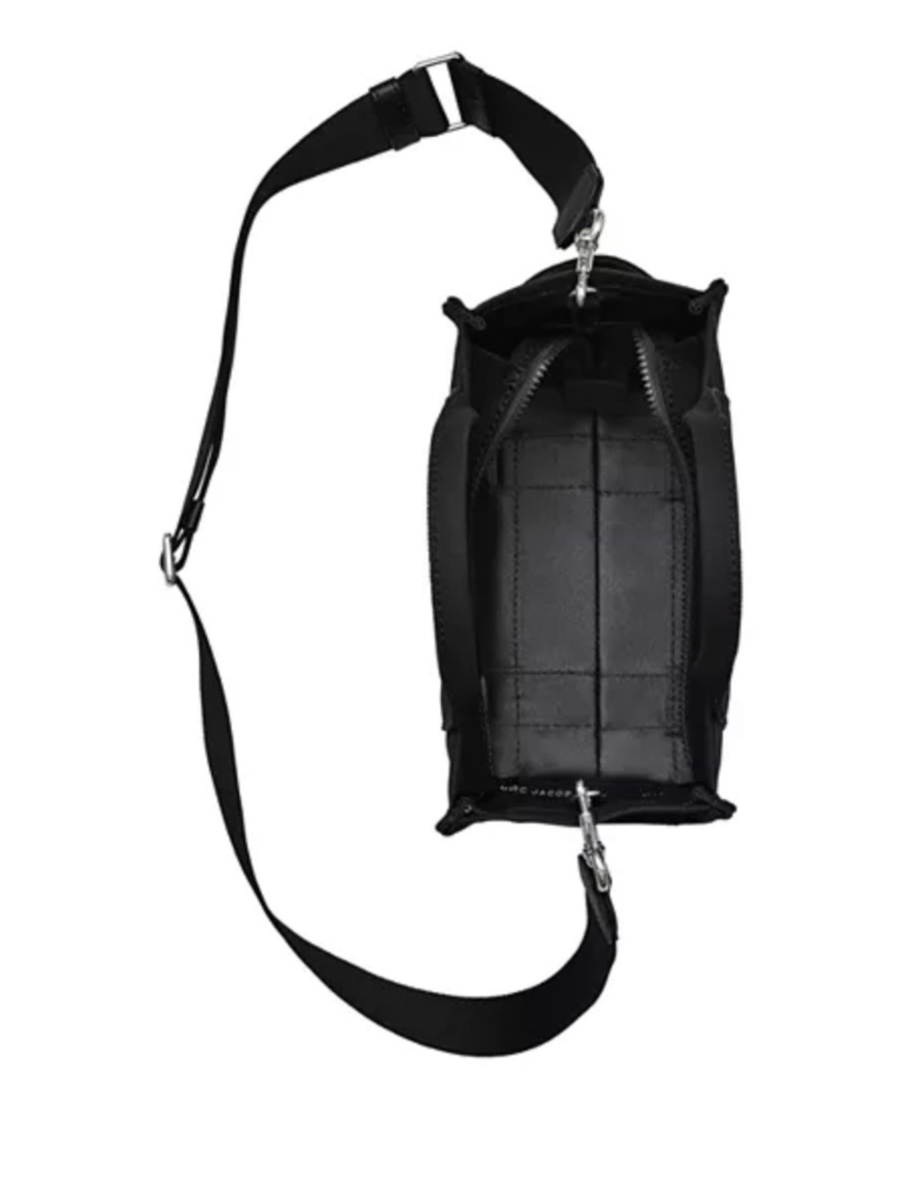 Marc Jacobs Black Canvas Small Tote Bag with Bold Logo - Picture 2 of 6